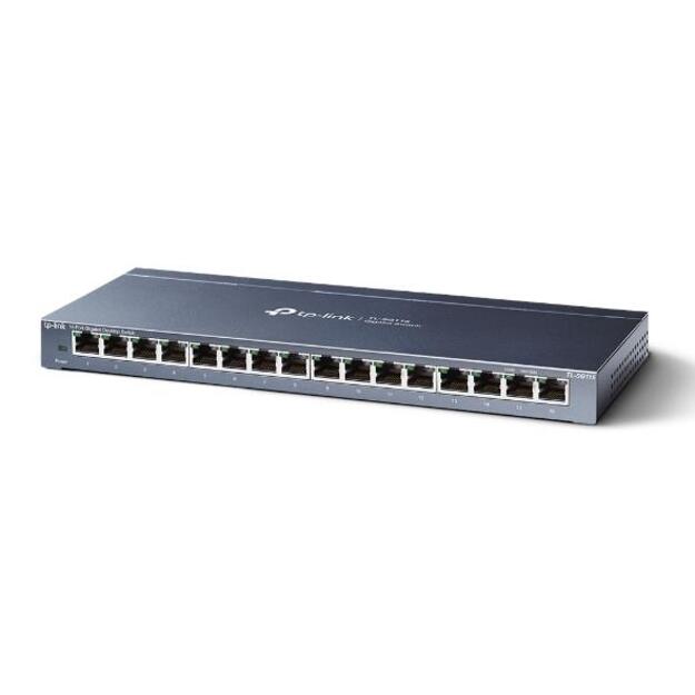 Komutatorius TP-LINK 16-Port Gigabit Desktop RJ45 Ports Desktop Steel Case