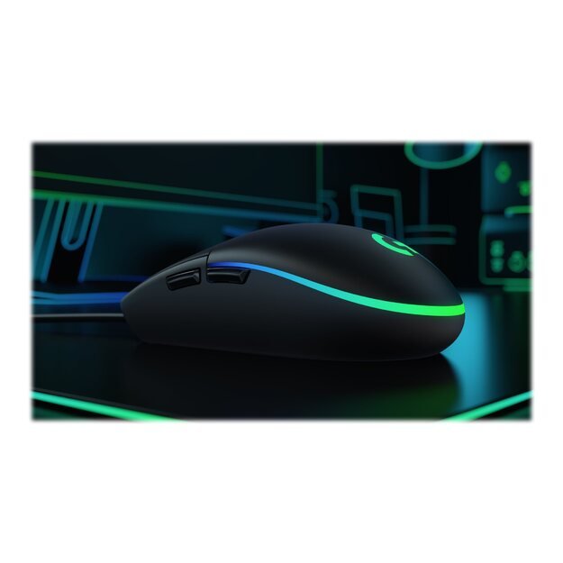 Kompiuterinė pelė laidinė LOGITECH G203 LIGHTSYNC Gaming Mouse Black