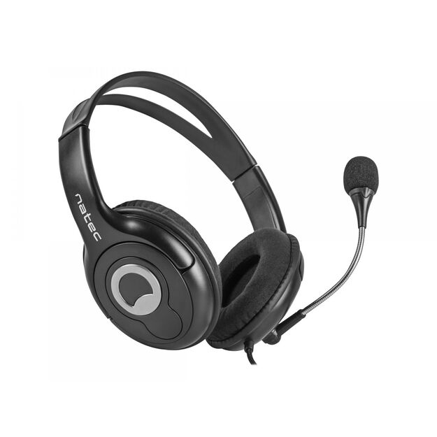 Ausinės NATEC NSL-1178 Natec Bear 2 Headphones + Microphone, 2x Mini Jack 3,5mm