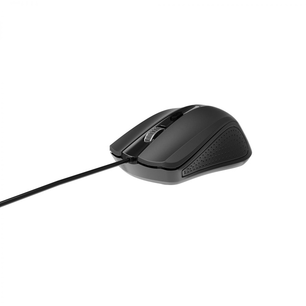 Kompiuterinė pelė laidinė MOUSE USB OPTICAL/BLACK MUS-4B-01 GEMBIRD