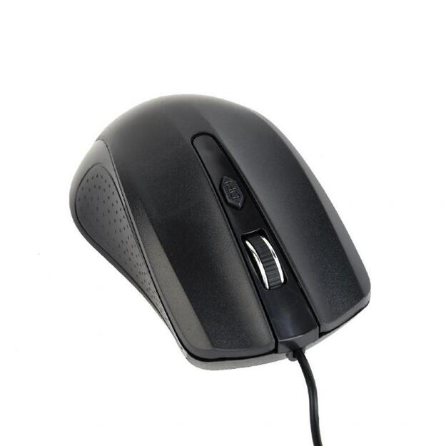 Kompiuterinė pelė laidinė MOUSE USB OPTICAL/BLACK MUS-4B-01 GEMBIRD