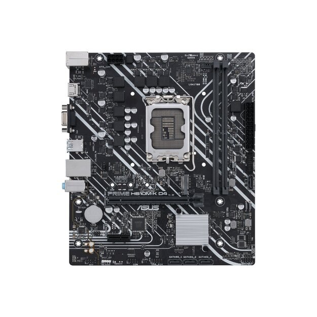 Pagrindinė plokštė ASUS PRIME H610M-K D4 LGA1700 DDR4 mATX MB 16