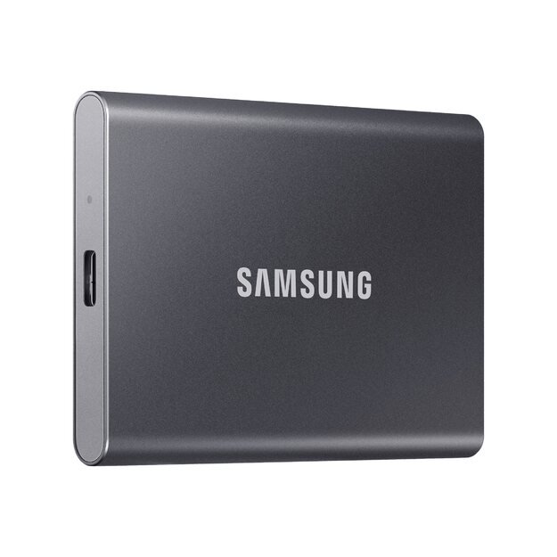 Išorinis kietasis diskas SSD |SAMSUNG|T7|500GB|USB 3.2|Write 1000 MBytes/sec|Read 1050 MBytes/sec|MU-PC500T/WW