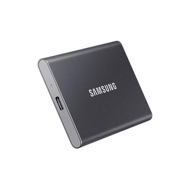 Išorinis kietasis diskas SSD |SAMSUNG|T7|500GB|USB 3.2|Write 1000 MBytes/sec|Read 1050 MBytes/sec|MU-PC500T/WW