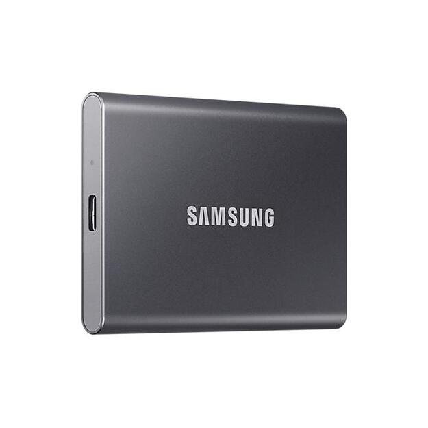 Išorinis kietasis diskas SSD |SAMSUNG|T7|500GB|USB 3.2|Write 1000 MBytes/sec|Read 1050 MBytes/sec|MU-PC500T/WW