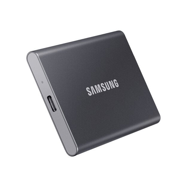 Išorinis kietasis diskas SSD |SAMSUNG|T7|500GB|USB 3.2|Write 1000 MBytes/sec|Read 1050 MBytes/sec|MU-PC500T/WW