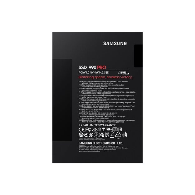 Kietasis diskas (SSD) vidinis SAMSUNG 990 PRO SSD 2TB M.2 NVMe PCIe 4.0