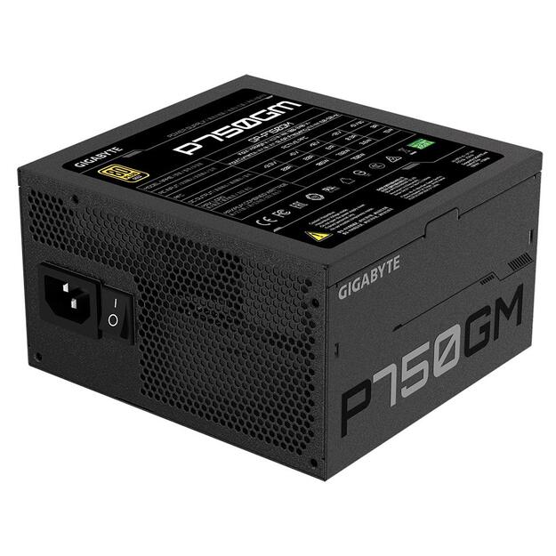 Maitinimo šaltinis kompiuteriui Power Supply|GIGABYTE|750 Watts|Efficiency 80 PLUS GOLD|PFC Active|MTBF 100000 hours|GP-P750GM 15