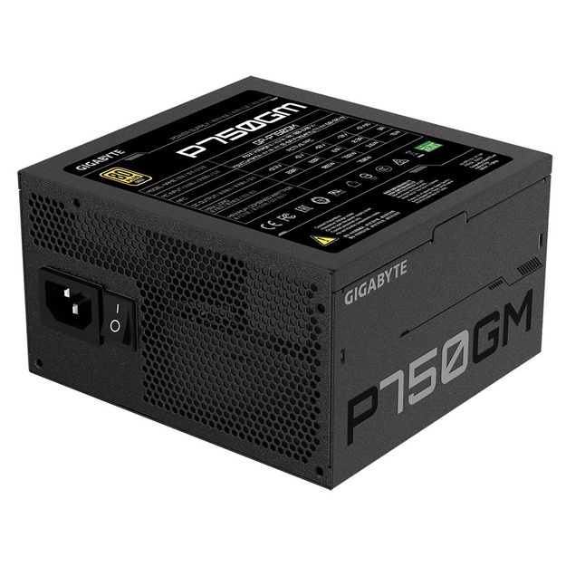Maitinimo šaltinis kompiuteriui Power Supply|GIGABYTE|750 Watts|Efficiency 80 PLUS GOLD|PFC Active|MTBF 100000 hours|GP-P750GM