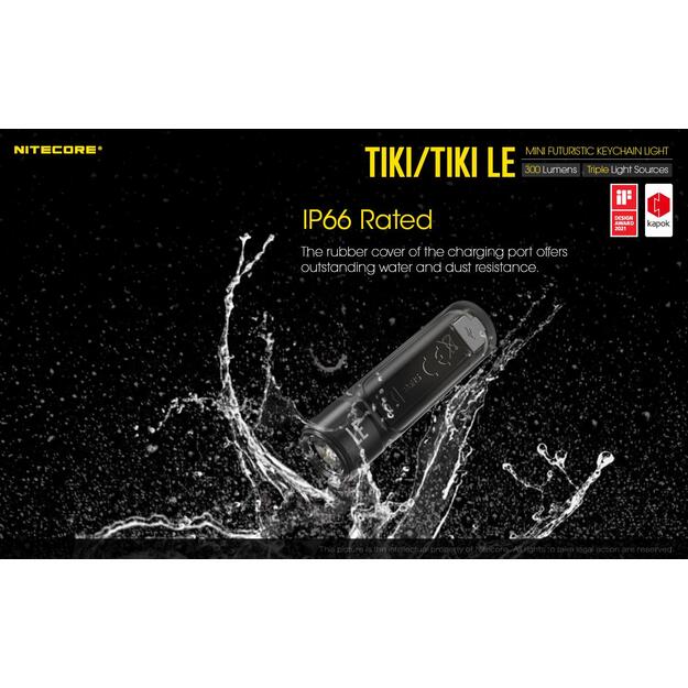 Žibintuvėlis T SERIES 300 LUMENS/TIKI LE NITECORE 8