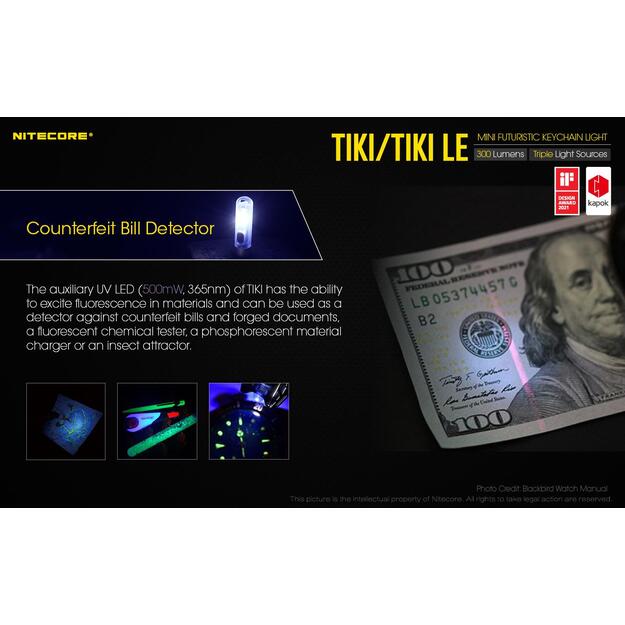 Žibintuvėlis T SERIES 300 LUMENS/TIKI LE NITECORE 3