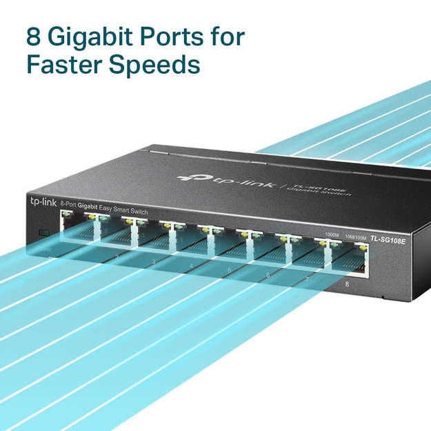 Komutatorius 8PORT 1000M TL-SG108E TP-LINK
