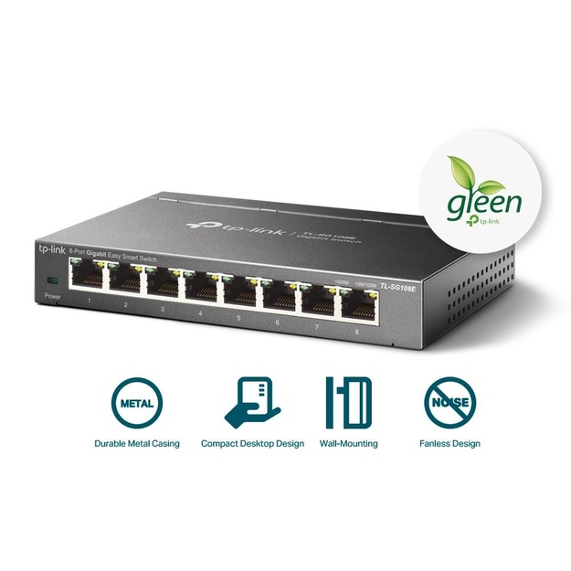 Komutatorius 8PORT 1000M TL-SG108E TP-LINK