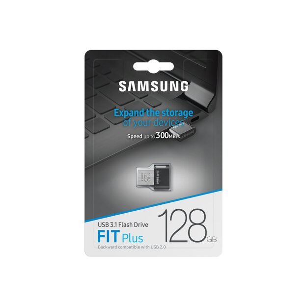 USB raktas SAMSUNG FIT PLUS 128GB USB 3.1 18