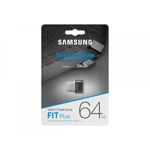 USB raktas SAMSUNG FIT PLUS 64GB USB 3.1