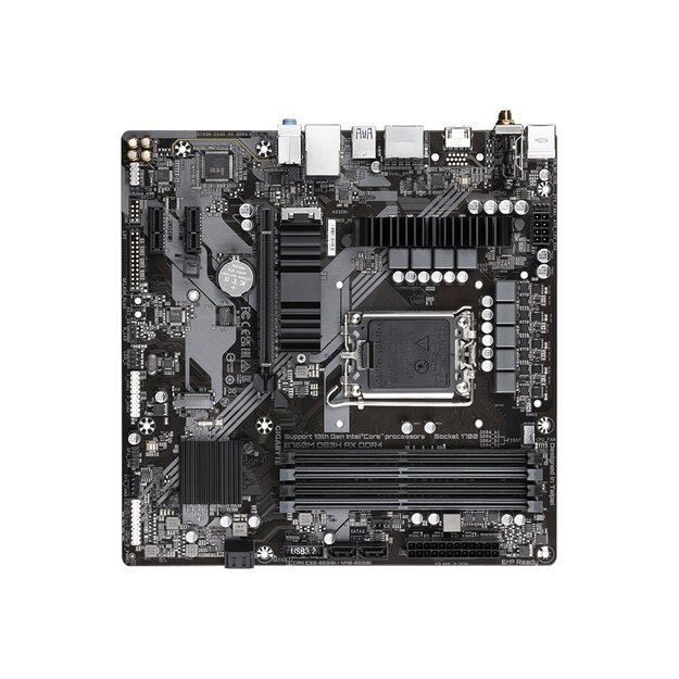 Pagrindinė plokštė GIGABYTE B760M DS3H AX LGA1700 4xDDR4 4xSATA 2xM.2 2xDP 1xHDMI