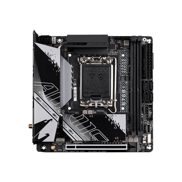 Pagrindinė plokštė GIGABYTE B760I AORUS PRO LGA1700 2xDDR4 4xSATA 3xM.2 1xDP 1xHDMI