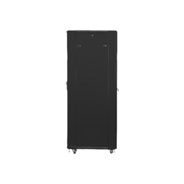 Komutacinė spinta pastatoma LANBERG 19inch 42U/800x800 self-assembly flat pack with mesh door black 10