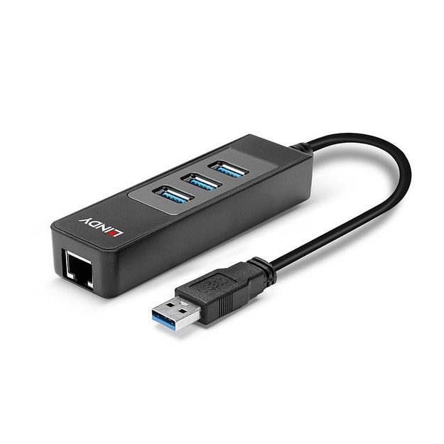 I/O HUB USB3 & LAN ADAPTER/43176 LINDY