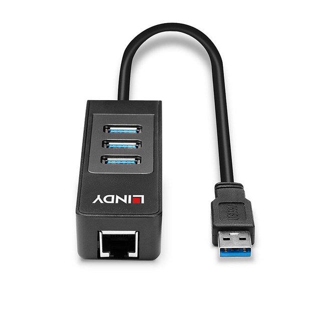 I/O HUB USB3 & LAN ADAPTER/43176 LINDY