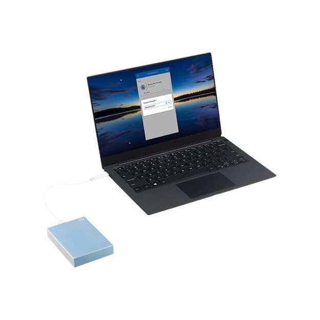 External HDD|SEAGATE|One Touch|STKY1000402|1TB|USB 3.0|Colour Light Blue|STKY1000402