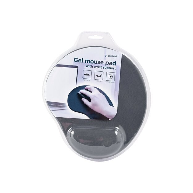 MOUSE PAD GEL GREY/MP-GEL-GR GEMBIRD