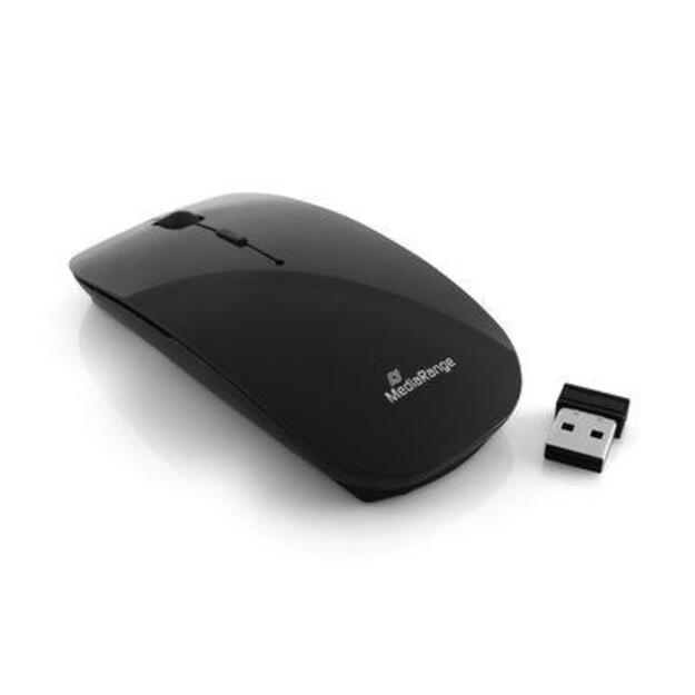 MOUSE USB OPTICAL WRL/BLACK MROS215 MEDIARANGE 2