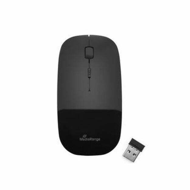 MOUSE USB OPTICAL WRL/BLACK MROS215 MEDIARANGE 3