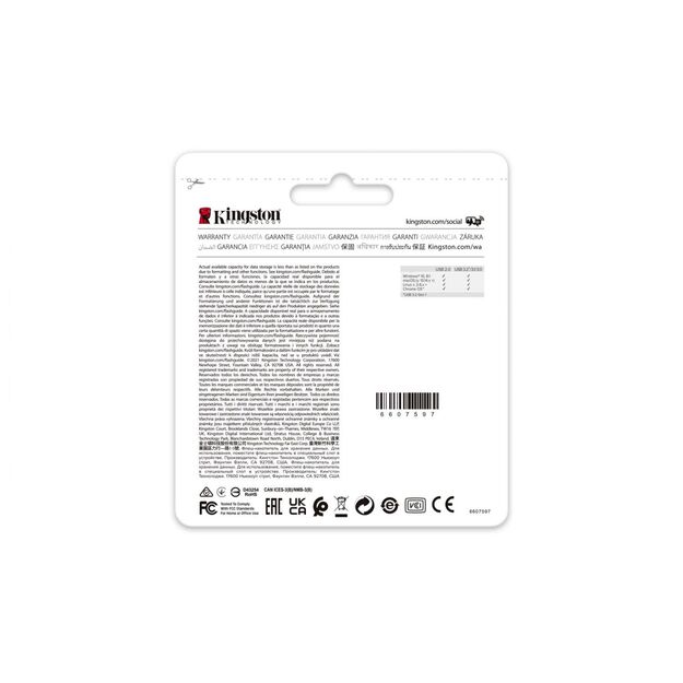 MEMORY DRIVE FLASH USB3.2/64GB 2PK DTXM/64GB-2P KINGSTON
