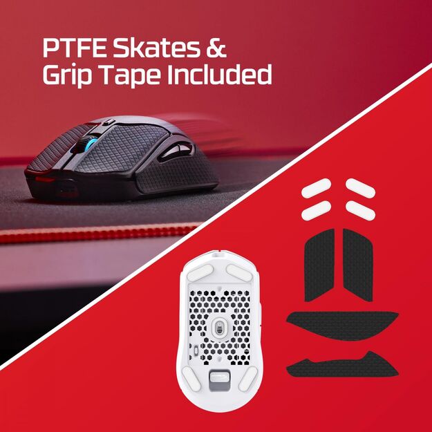 MOUSE USB OPTICAL WRL/PULSEFIRE HASTE 2 WHITE HYPERX 23