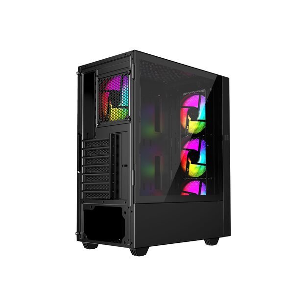 GEMBIRD computer case Fornax 4000 ATX - ARGB backlight black