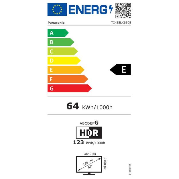 TV SET LCD 55  4K/TX-55LX650E PANASONIC