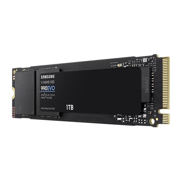 SSD|SAMSUNG|990 EVO|1TB|M.2|PCIe Gen4|NVMe|TLC|Write speed 4200 MBytes/sec|Read speed 5000 MBytes/sec|2.38mm|TBW 1200 TB|MZ-V9E1T0BW