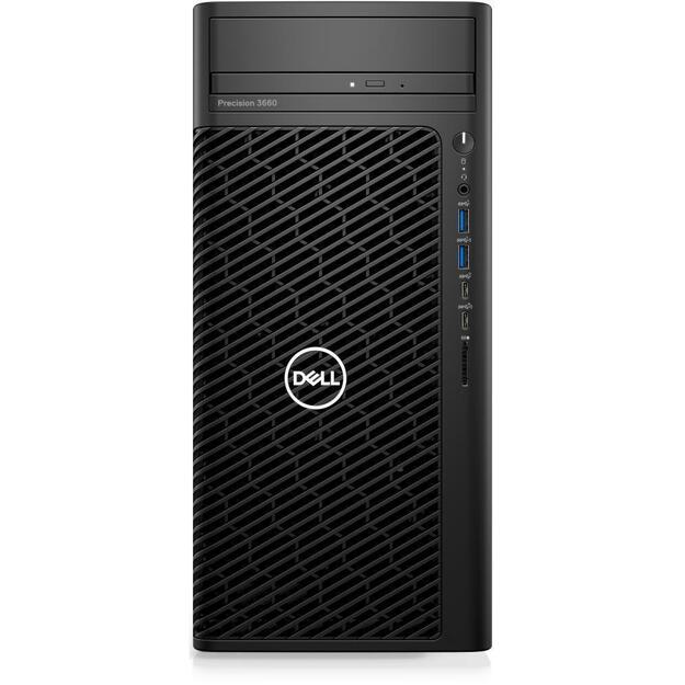 PC|DELL|Precision|3660|Business|Tower|CPU Core i7|i7-13700|2100 MHz|RAM 32GB|DDR5|4400 MHz|SSD 1TB|Graphics card Nvidia T1000|4GB|Windows 11 Pro|Colour Black|Included Accessories Dell Optical Mouse-MS116 - Black Dell Wired Keyboard KB216 Black|N108P3660MT