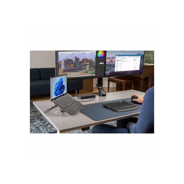 KENSINGTON space-saving dual monitor arm 23