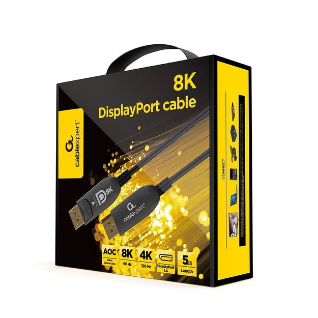 CABLE DISPLAY PORT 5M AOC/PREM CC-DP8K-AOC-5M GEMBIRD