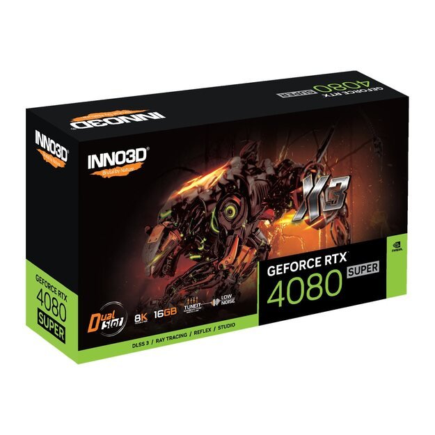 INNO3D GEFORCE RTX 4080 SUPER X3 16GB GDDR6X 3xDP 1xHDMI
