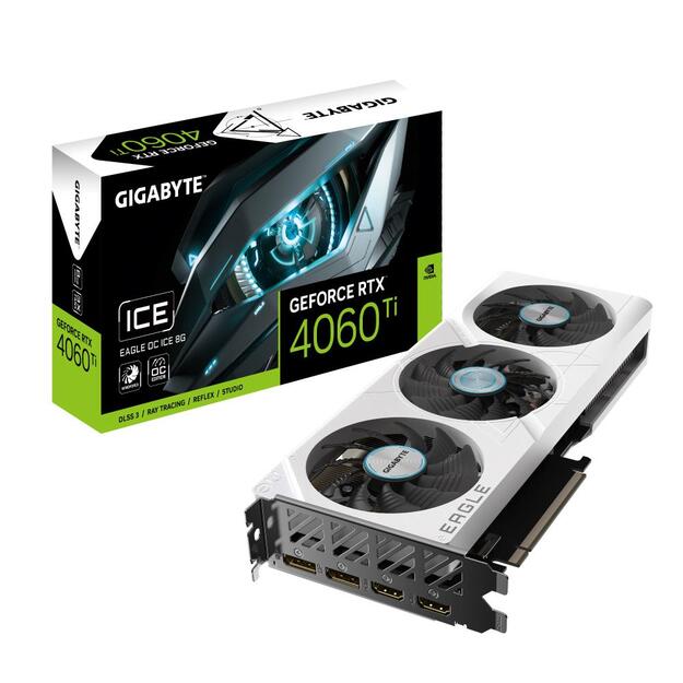 GIGABYTE GeForce RTX 4060 Ti EAGLE OC ICE 8GB GDDR6 2xHDMI 2xDP