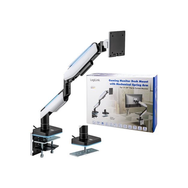 LOGILINK BP0162 Monitor mount 17-49inch gaming gas spring 29