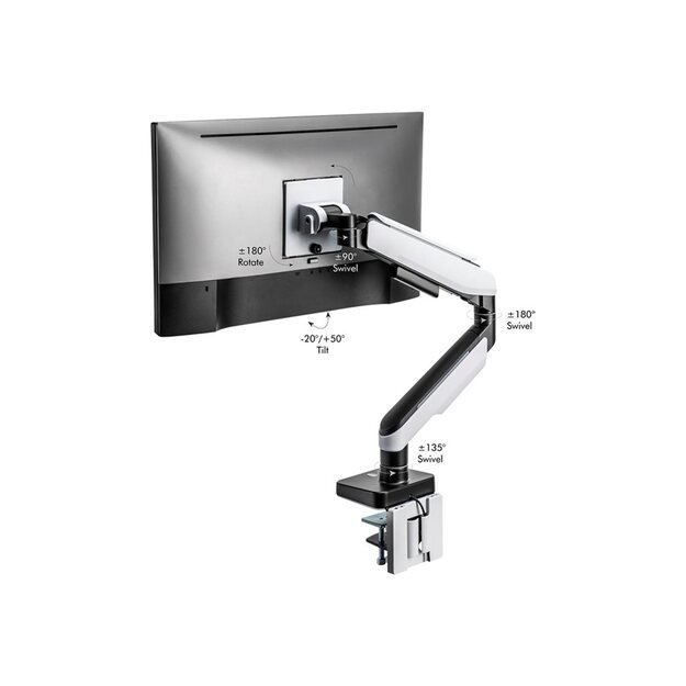 LOGILINK BP0162 Monitor mount 17-49inch gaming gas spring 35