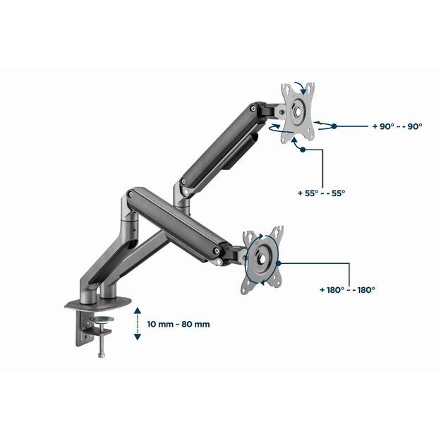 DISPLAY ACC MOUNTING ARM/17-32  MA-DA2-05 GEMBIRD
