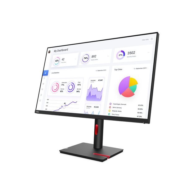 LENOVO ThinkVision T32p-30 31.5inch IPS 3840x2160 16:9 350cd/m2 4ms HDMI DP USB-C 3.2