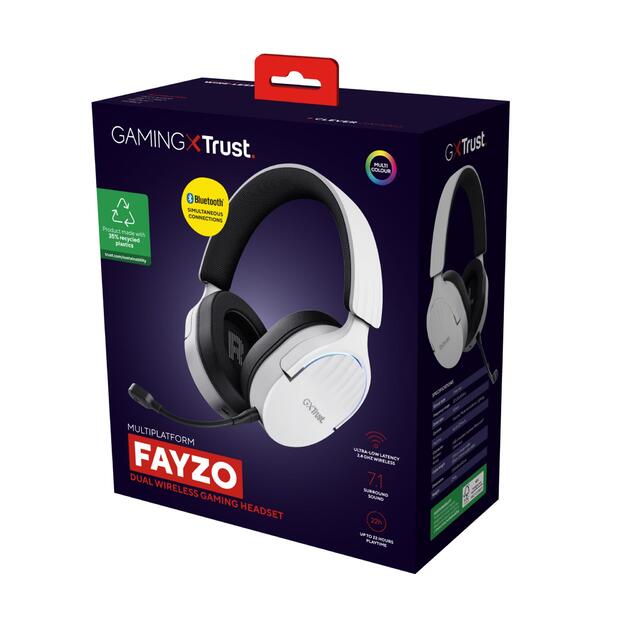 HEADSET WRL GXT491W FAYZO/WHT 25304 TRUST 9