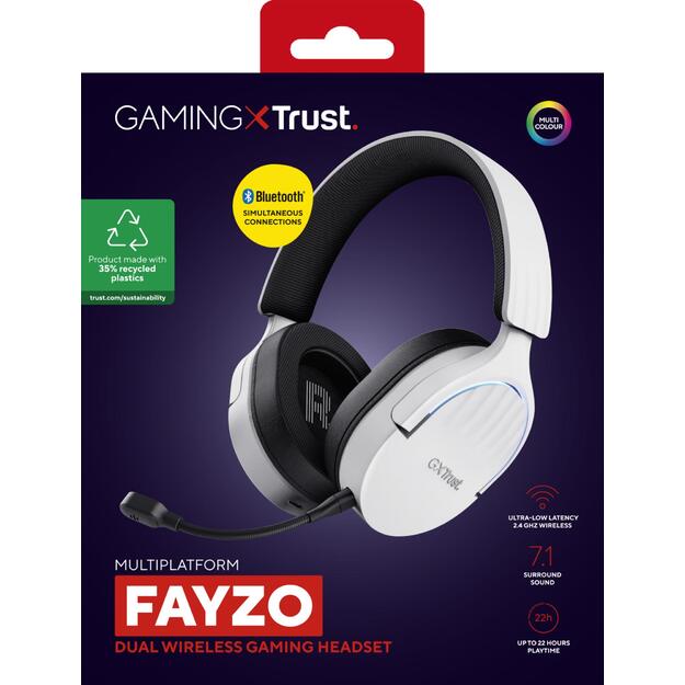 HEADSET WRL GXT491W FAYZO/WHT 25304 TRUST 20