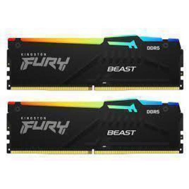 KINGSTON 32GB 6000MT/s DDR5 CL30 DIMM Kit of 2 FURY Beast RGB EXPO