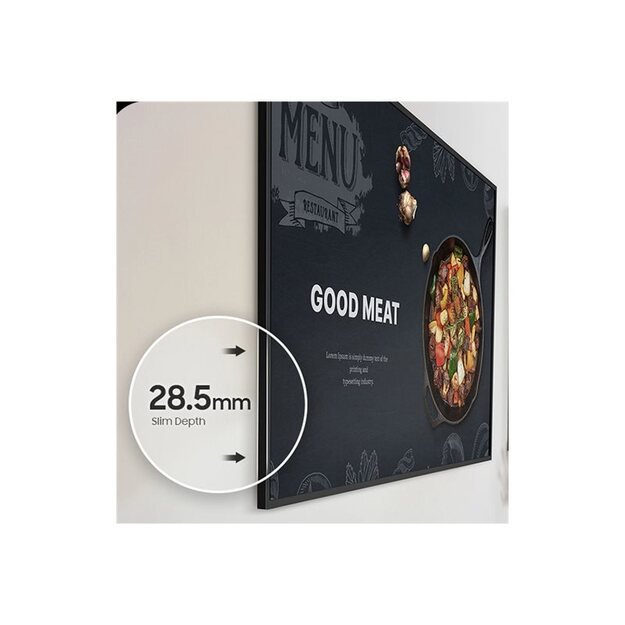 SAMSUNG 43inch UHD/4K 16:9 QM43C Slim-LED 500nits Speakers 2x10W black 3xHDMI 2.0 DP 1.2 USB 2.0 x 2 Ethernet WiFi Dualband BT 24