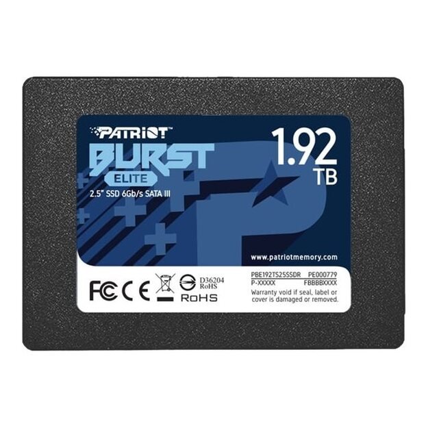 PATRIOT Burst Elite 1.92TB SATA 3 2.5inch SSD