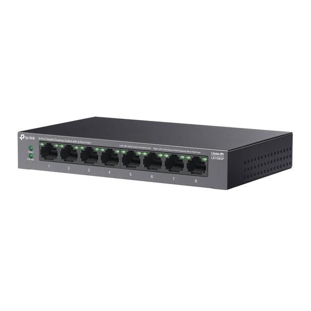 NET SWITCH 8PORT 8POE+/LS108GP TP-LINK