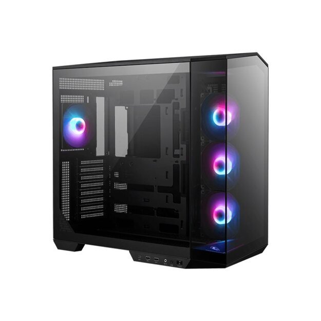 Case|MSI|MAG PANO 100R PZ|MidiTower|Case product features Transparent panel|ATX|MicroATX|MiniITX|Colour Black|MAGPANO100RPZ