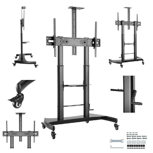 TV SET ACC FLOOR STAND 60-100 /TVS-100T-02 GEMBIRD